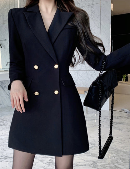 Blackpink Jisoo Inspired Black Suit Dress