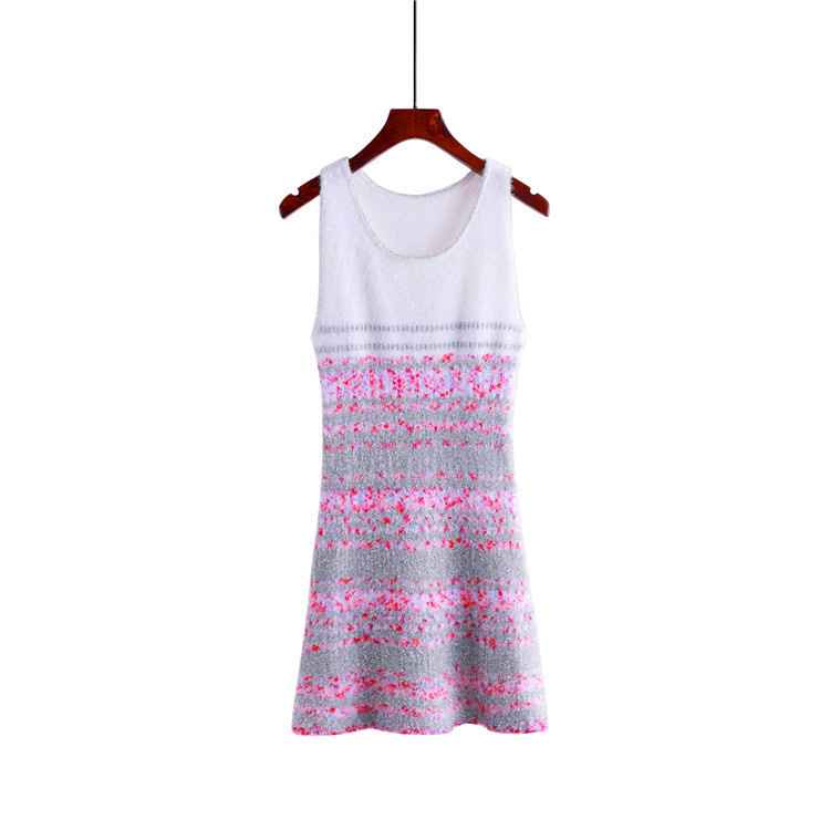 Blackpink Jennie Inspired Pink Round Neck Knitted Dress