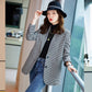 SNSD Tiffany Inspired Houndstooth Plaid Suit Jacket