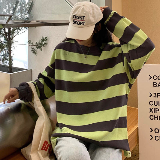 Basic Striped Go To Pullover