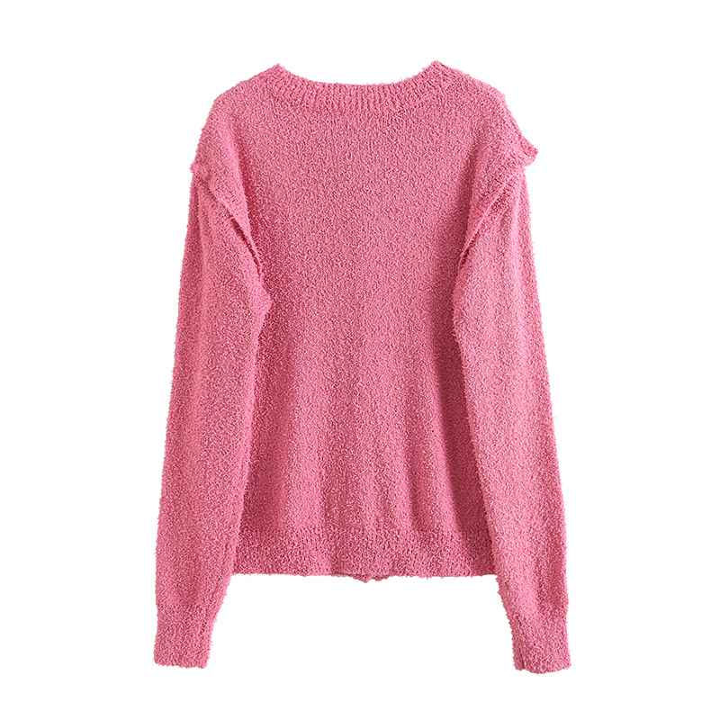 Blackpink Rose Inspired Pink Knitted Two-Wear Cardigan
