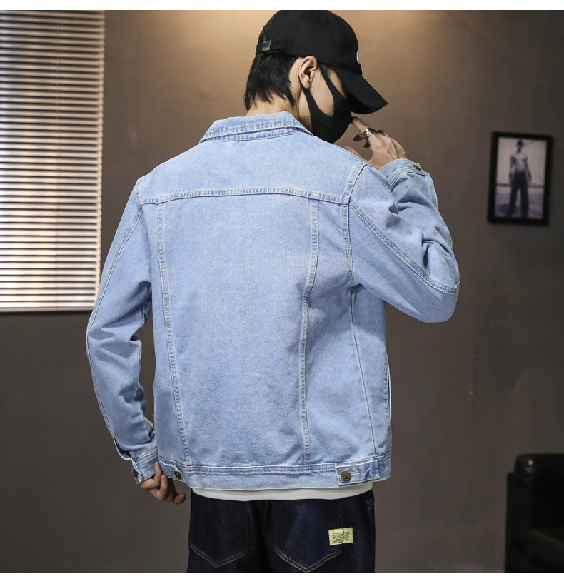 BTS Jin Inspired Light Blue Denim Jacket – unnielooks