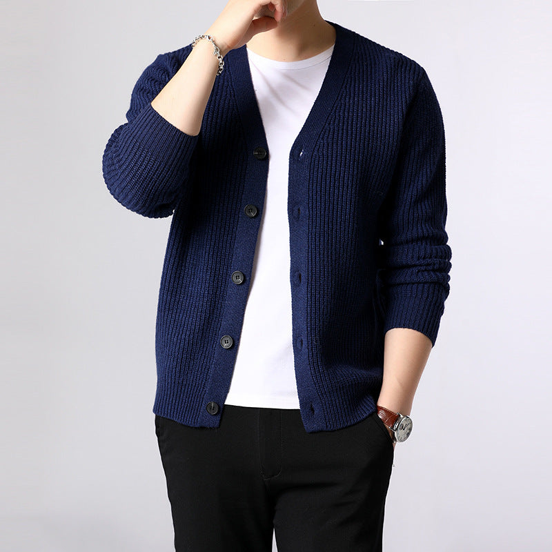 BTS Jimin Inspired Navy Blue Knitted Sweater