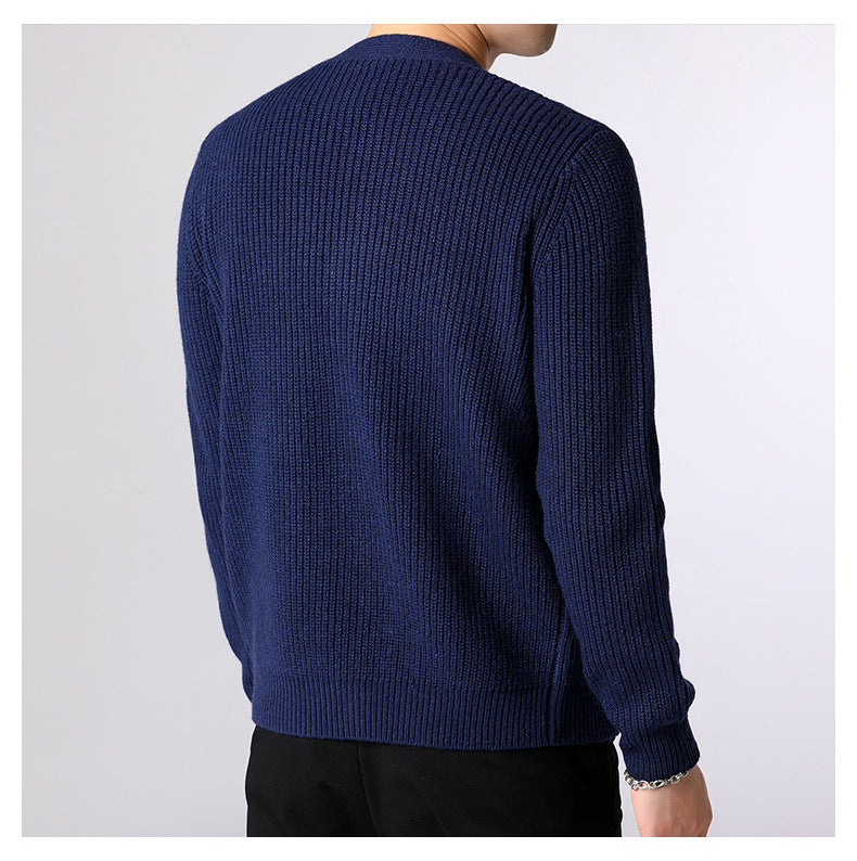 BTS Jimin Inspired Navy Blue Knitted Sweater