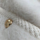 Blackpink Lisa Inspired Round Neck Gold Button Cardigan Coat