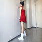 Blackpink Rose Inspired Red Mini Dress