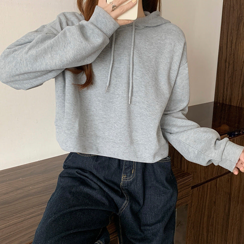 Our Beloved Summer Kook Yeon Su Inspired Grey Basic Oversized Hoodie