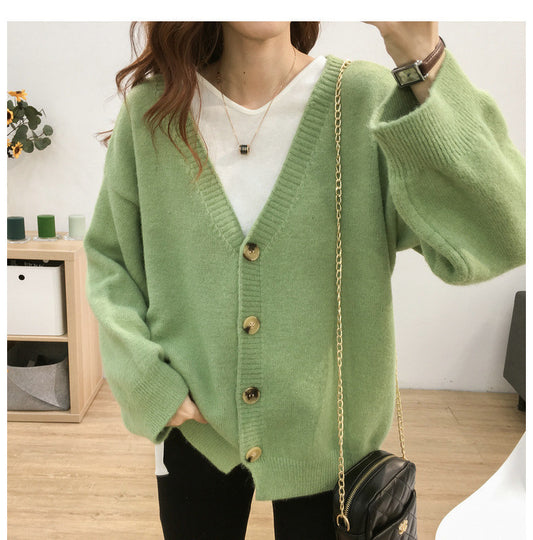 SNSD Taeyeon Inspired Light Green Knitted Cardigan