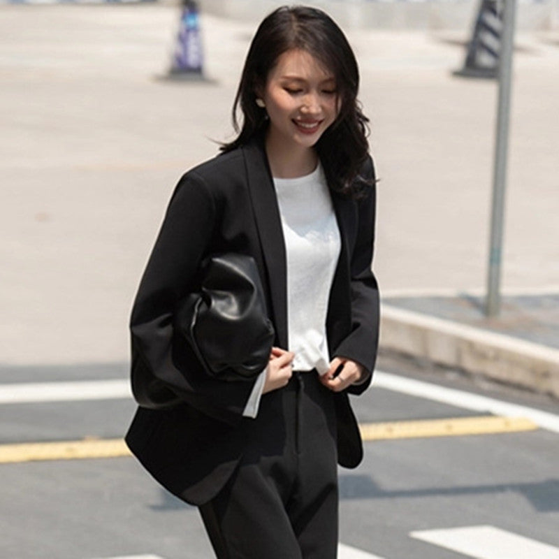 BTS Taehyung Inspired Women's Black Suit