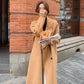 BTS Taehyung Inspired Women's Double-Sided Woolen Coat