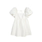 Blackpink Jennie Inspired White Puff Sleeve Min Dress