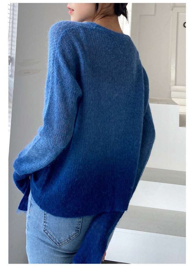 Stray Kids Changbin Inspired Blue Knitted Pullover