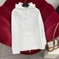Blackpink Lisa Inspired White Denim Pullover