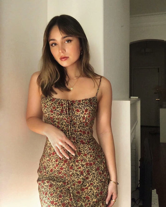 Strappy Floral Dress