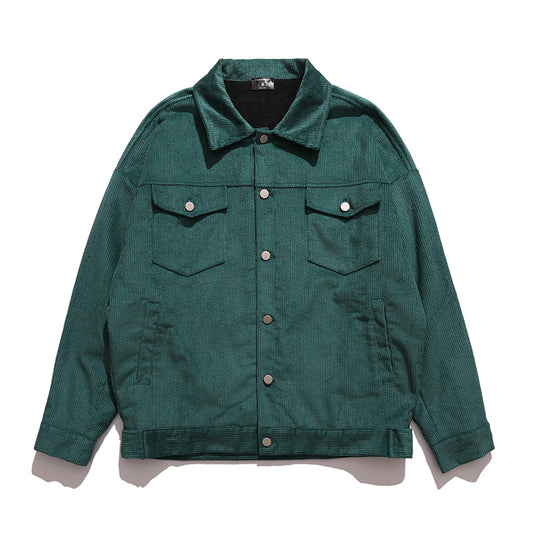 Enhyphen Jay Inspired Green Corduroy Jacket