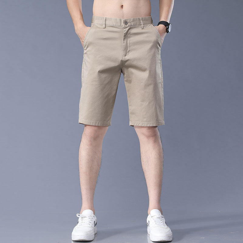 Stray Kids Jeongin Inspired Khaki Casual Short Pants