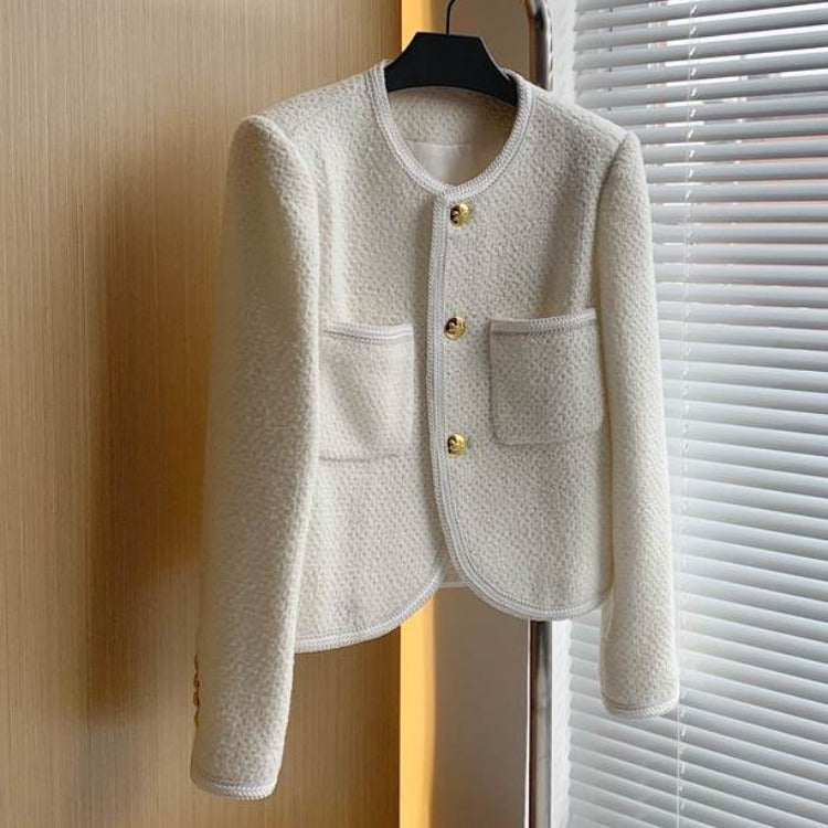 Blackpink Lisa Inspired White Coat Long-Sleeved Top