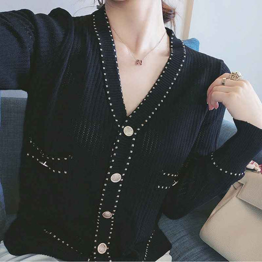 BTS Taehyung-Inspired Knitted Cardigan
