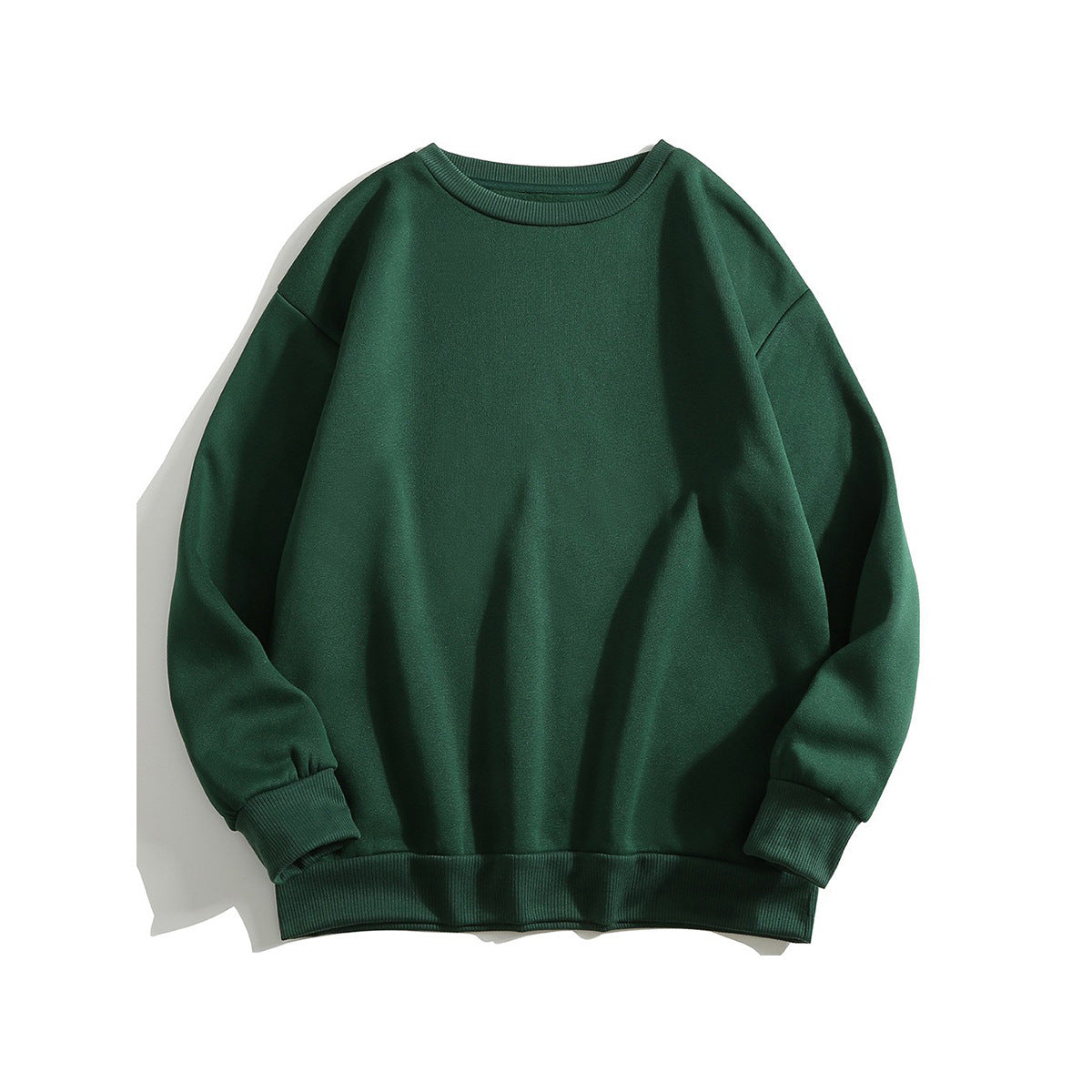 Enhyphen Ni-ki Inspired Round Neck Loose Dark Green Sweater
