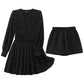 Blackpink Rose Inspired  Black Polka Dot Mini Dress