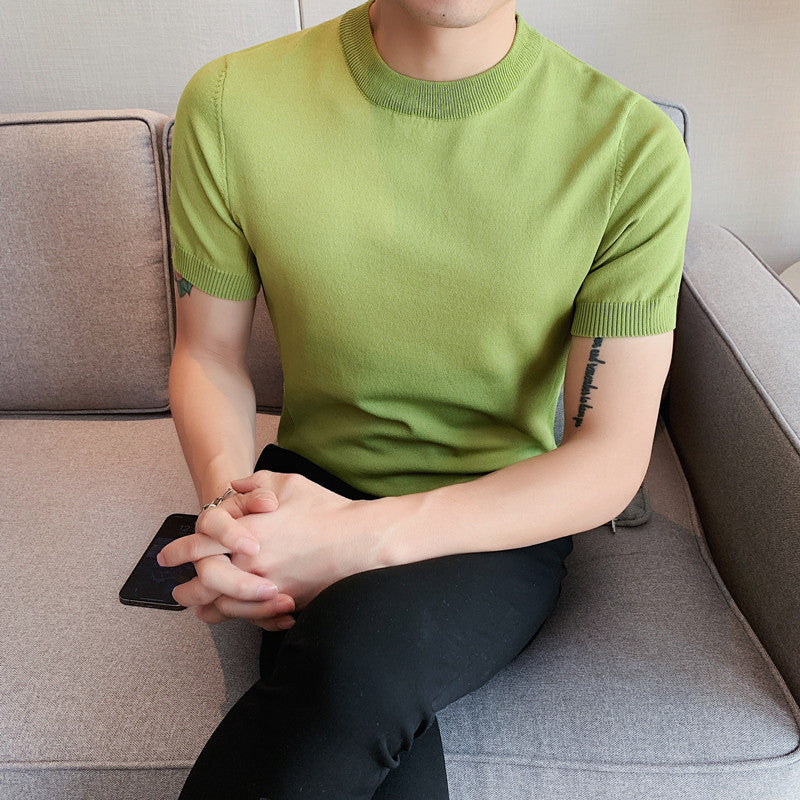 BTS Jin Inspired Light Green Knitted T-Shirt