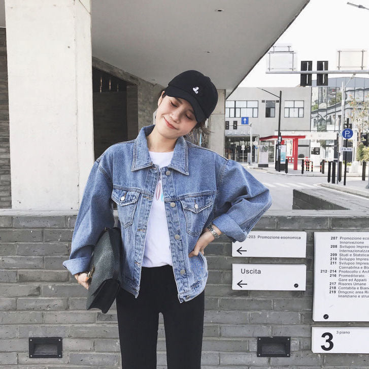 BTS Taehyung Inspired Short Denim Jacket
