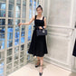 Blackpink Jisoo Inspired Buttton-Down Black Dress