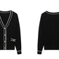 Stray Kids Bang Chan Inspired Black Blended Knitted Cardigan