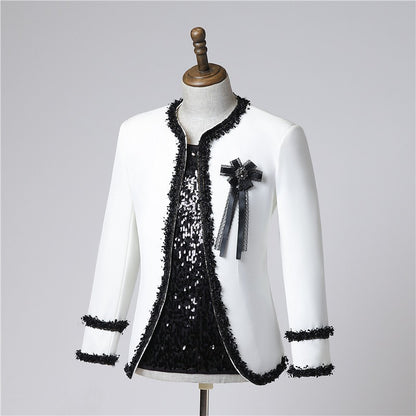 Enhyphen Jungwon Inspired White Men's Suit Jacket