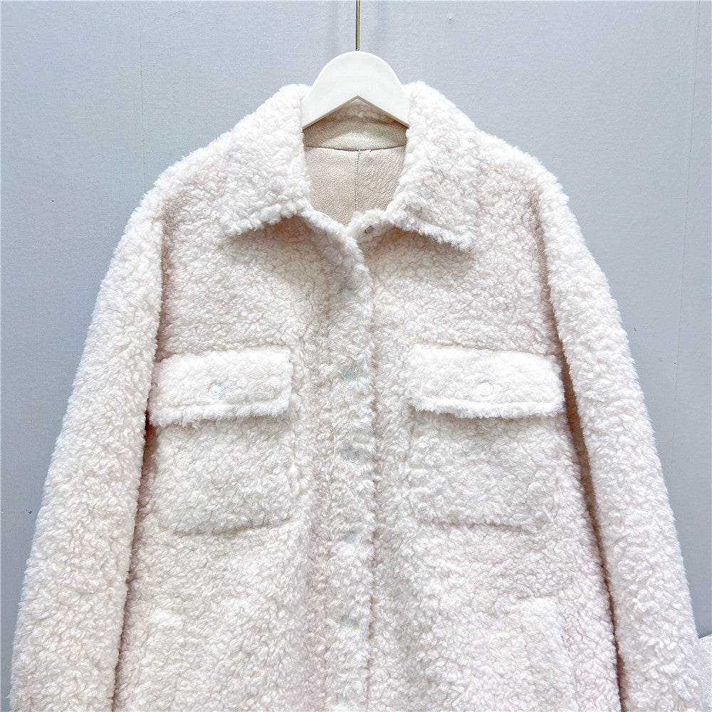 Enhyphen Sunghoon Inspired Women's Wool Fur Coat