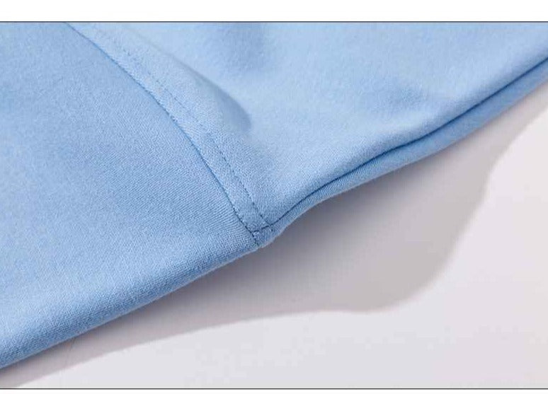 BTS Jungkook Inspired Blue Round Neck Jacket