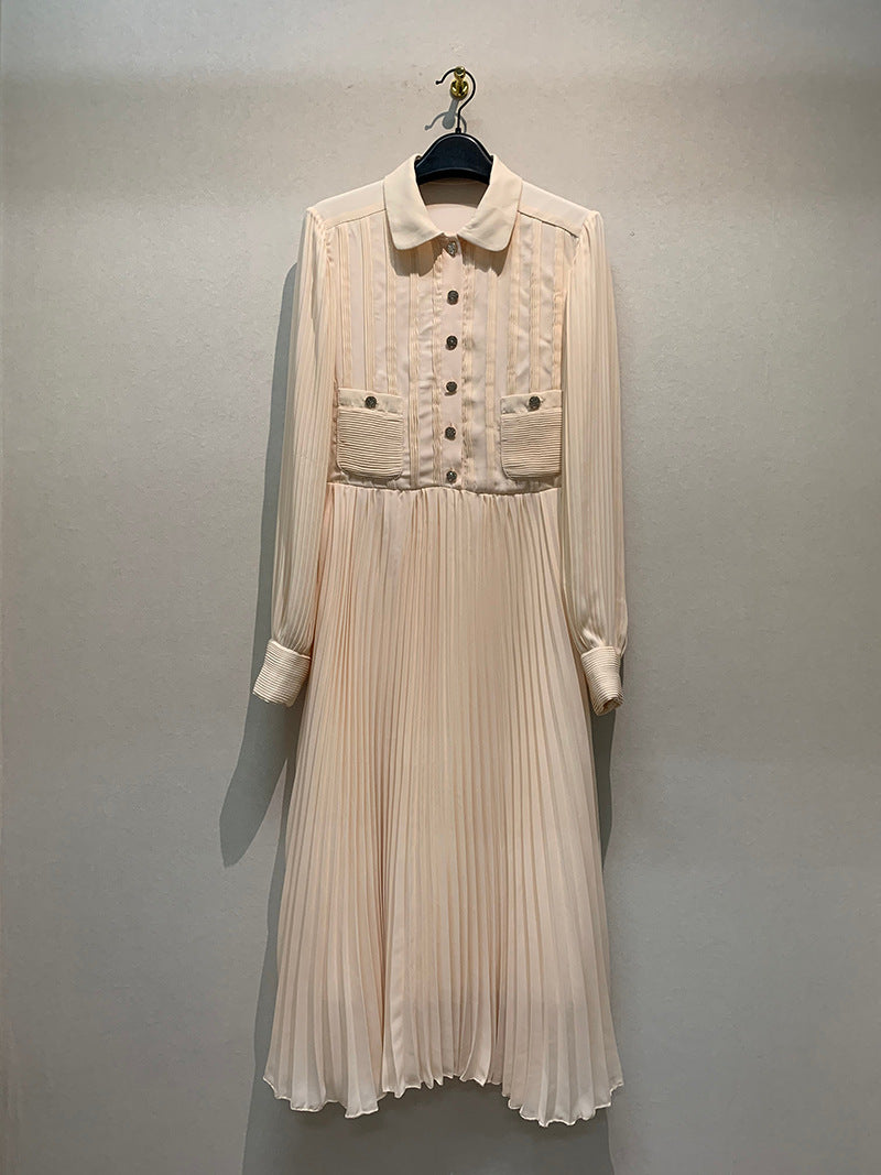 Blackpink Lisa Inspired Cream White Long Dress