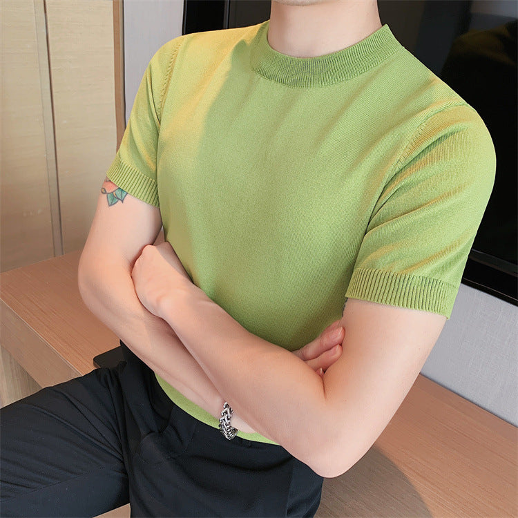 BTS Jin Inspired Light Green Knitted T Shirt