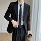 Enhyphen Sunghoon Inspired Black Belted Suit Jacket