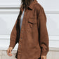Enhyphen Heeseung Inspired Brown Front Pocket Long Sleeve