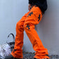 Enhyphen Jake Inspired Orange Cross Embroidered Pants