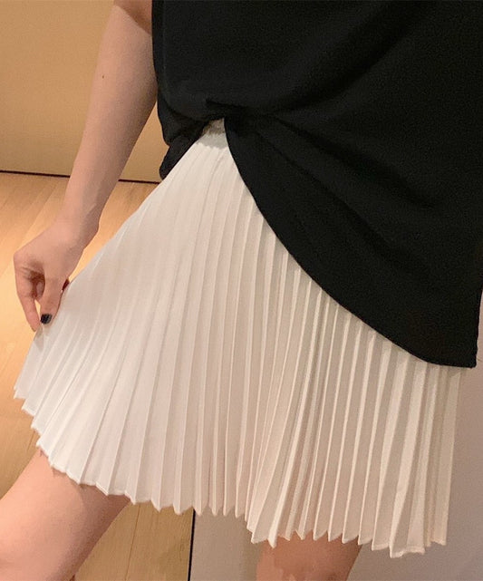 Red Velvet Irene-inspired White Pleated Skirt