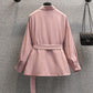 Penthouse Oh Yoon Hee Inspired Pink Belted Shirt With Front Pocket