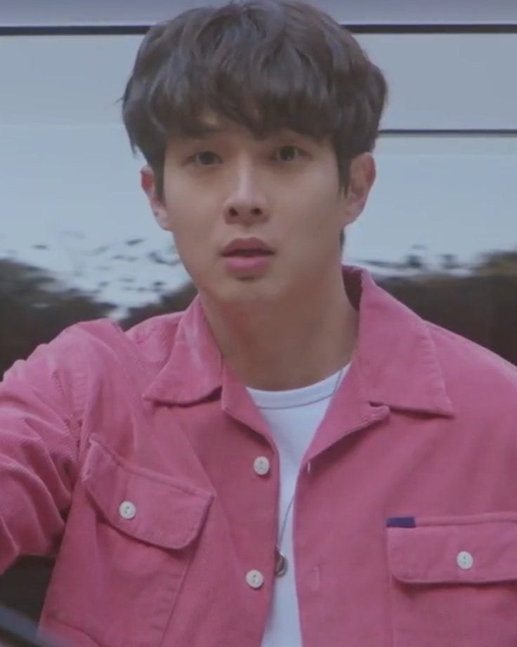 Our Beloved Summer Choi Woong Inspired Pink Corduroy Jacket