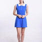 Red Velvet Irene Inspired Blue Collar Mini Dress