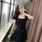 Blackpink Rose Inspired Black Sequined Mini Dress