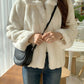 Blackpink Rose Inspired White Fur Jacket