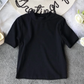Le Sserafim Chaewon Inspired Simple Mock-Neck T-shirt