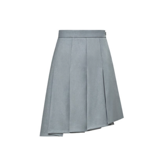 Blackpink Rose Inspired Gray Pleated Skirt