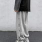 Seventeen Hoshi Inspired Grey Side Button Pants