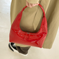 Red Crescent Shaped Shoulder Bag