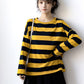 Red Velvet Seulgi Inspired Yellow Striped Long-Sleeved T-Shirt