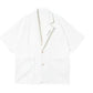White Short Sleeve Blazer & Shorts Set
