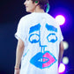 BTS Taehyung Inspired White Taehyung Own Design Graffiti T-Shirt