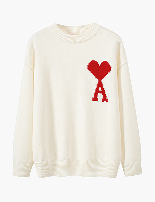 NCT Taeil Inspired White ‘A’ Heart Sweatshirt